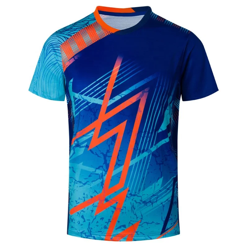 Yingtenidi OEM Service  Custom Logo Polyester Sublimated T Shirt Short Sleeve Digital Printed Men Sublimation Shirt