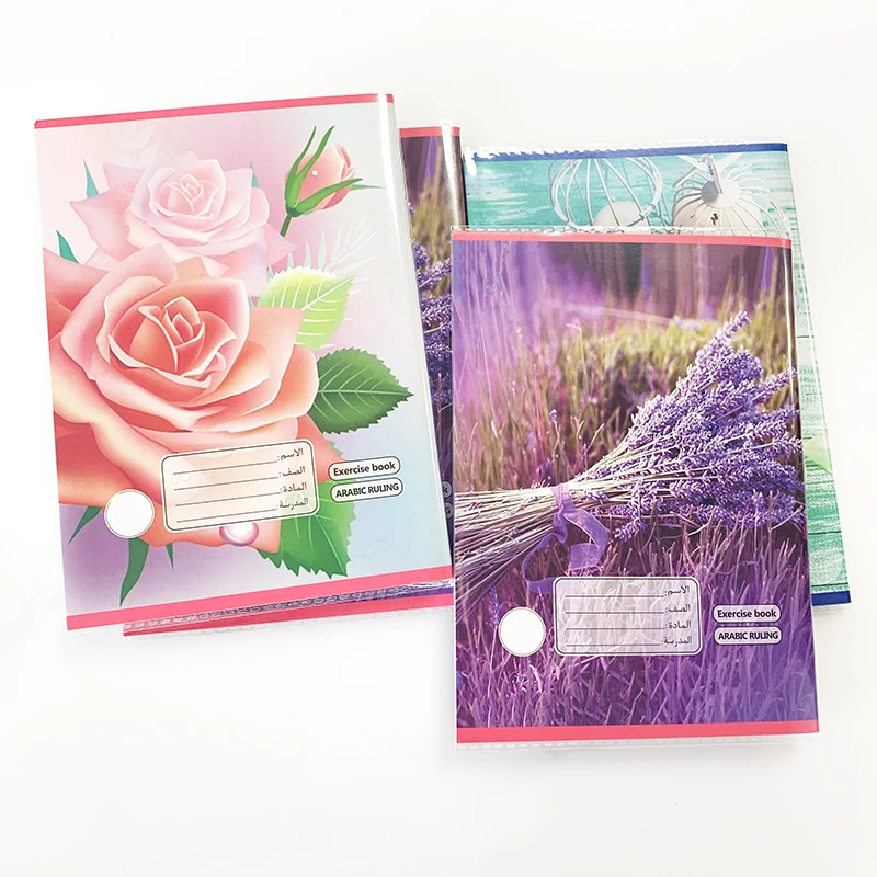 Wholesale Cheap Custom Arabic Line Note Books A5 School Exercise Books With Opp Cover