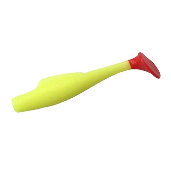 Hot Sale New Arrival 6 PCS/Bag 8cm/4.8g Luminous Colorful Pike Bass Fishing Lure Artificial Soft TPE Bait Soft Plastic Tail – Soft Lure – view 4