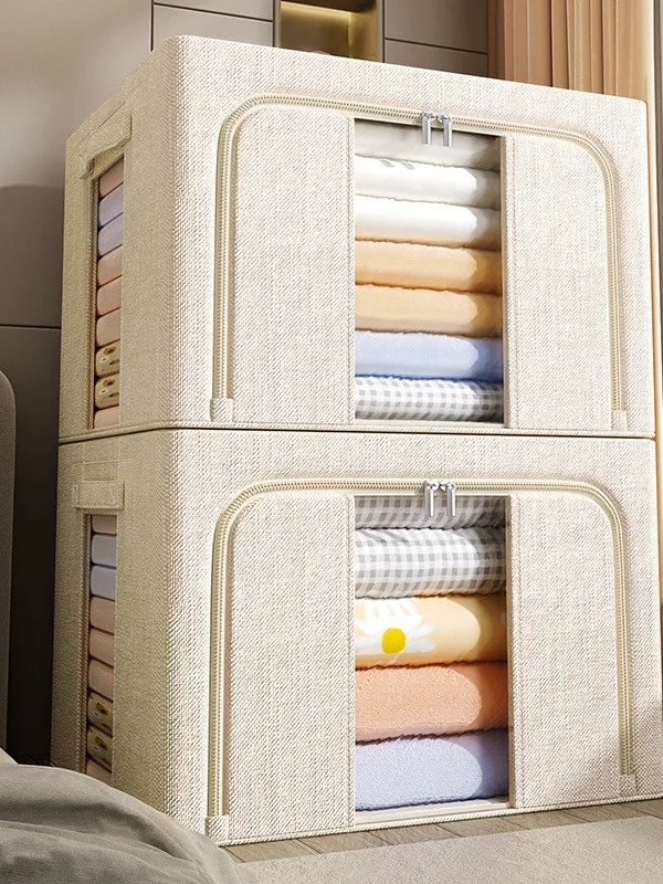 Hot Sale 25/66/100l Wardrobe Foldable Clothes Storage Organizer Large