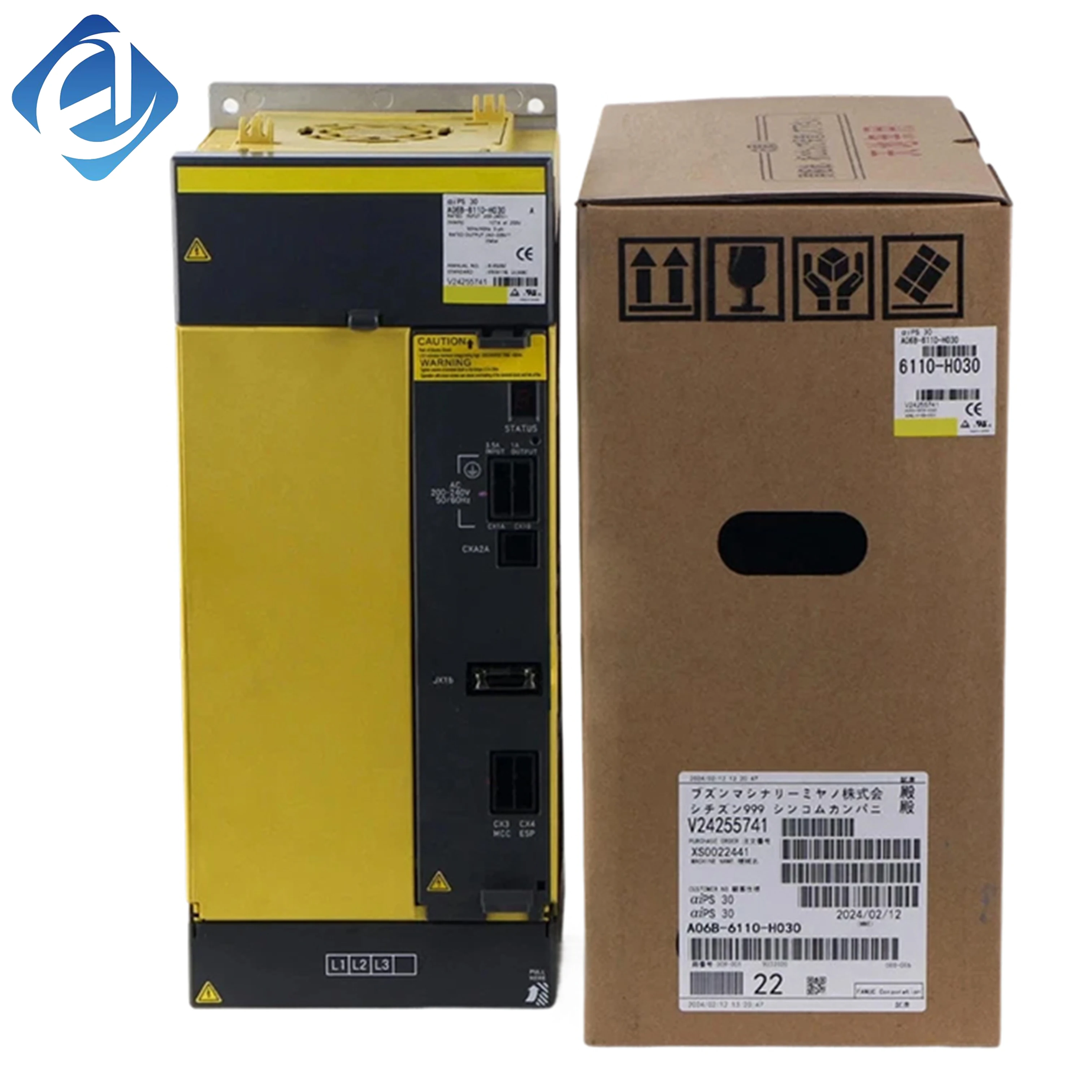 New Original A06B-6117-H303 Fanuc α‑i series servo amplifier module. It provides high‑precision drive output, rapid response and full safety protections for multi‑axis servo motors. Widely used in Fanuc CNC machine tools, machining centers 