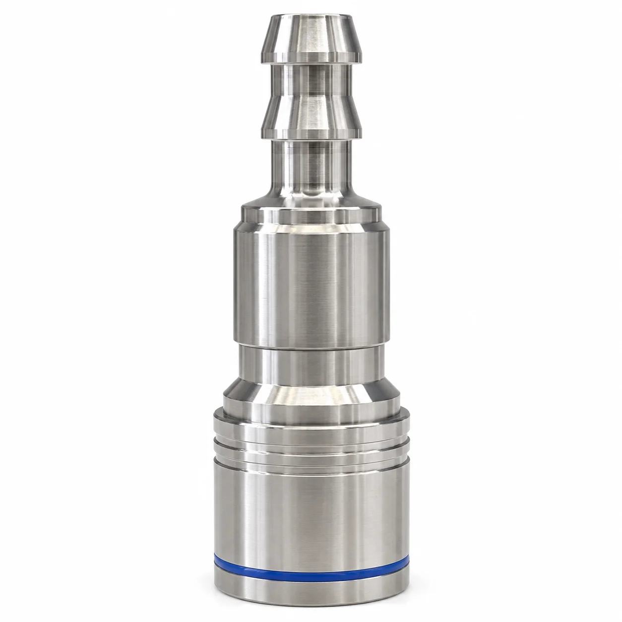 SUS304 UQD04 DN9 3/8 Inch Hose Barb Non Spill Push to Lock Server Data Center Liquid Cooling Quick Disconnect Coupling