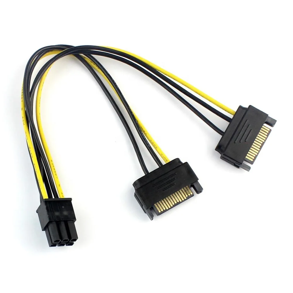 Переходник для видеокарты. Кабель питания SATA PCIE 6pin male 1 to 2 SATA 15pin female. Переходник Power SATA Molex х2 2 Pin. PCI Express кабель 8-Pin male-male. SATA PWR кабель 6 Pin.