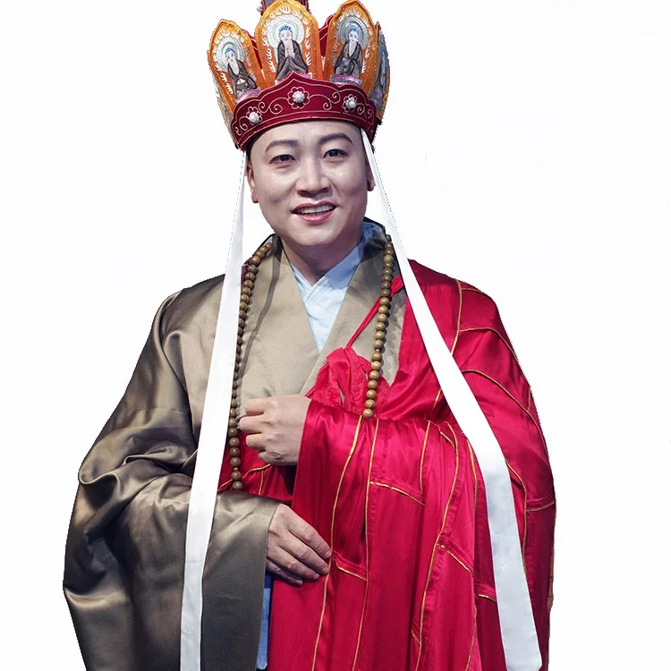 High End Custom Made Gift Buddhist Monk Life Size Wax Figure for Wax Museum