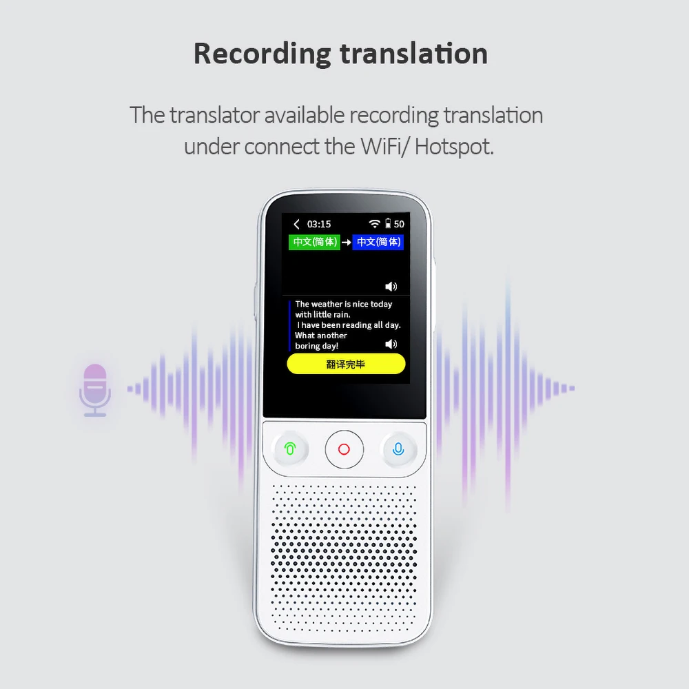 Smart Voice Language Translator T10 PRO 138 Online Language Translation 14 Offline T10pro Wifi Translator Device