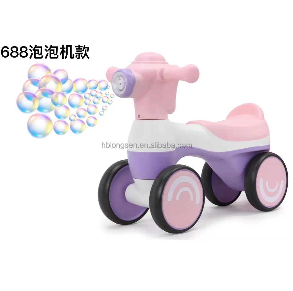 Real Fun Non Electric Slide Plastic Toy Stroller Ride on Cars for Kids to Drive
