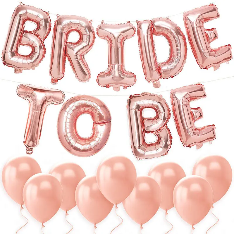 BRIDE TO BE 16" BALLOON SET HEN'S PARTY WEDDING SHOWER DECORATION BALLOONS 