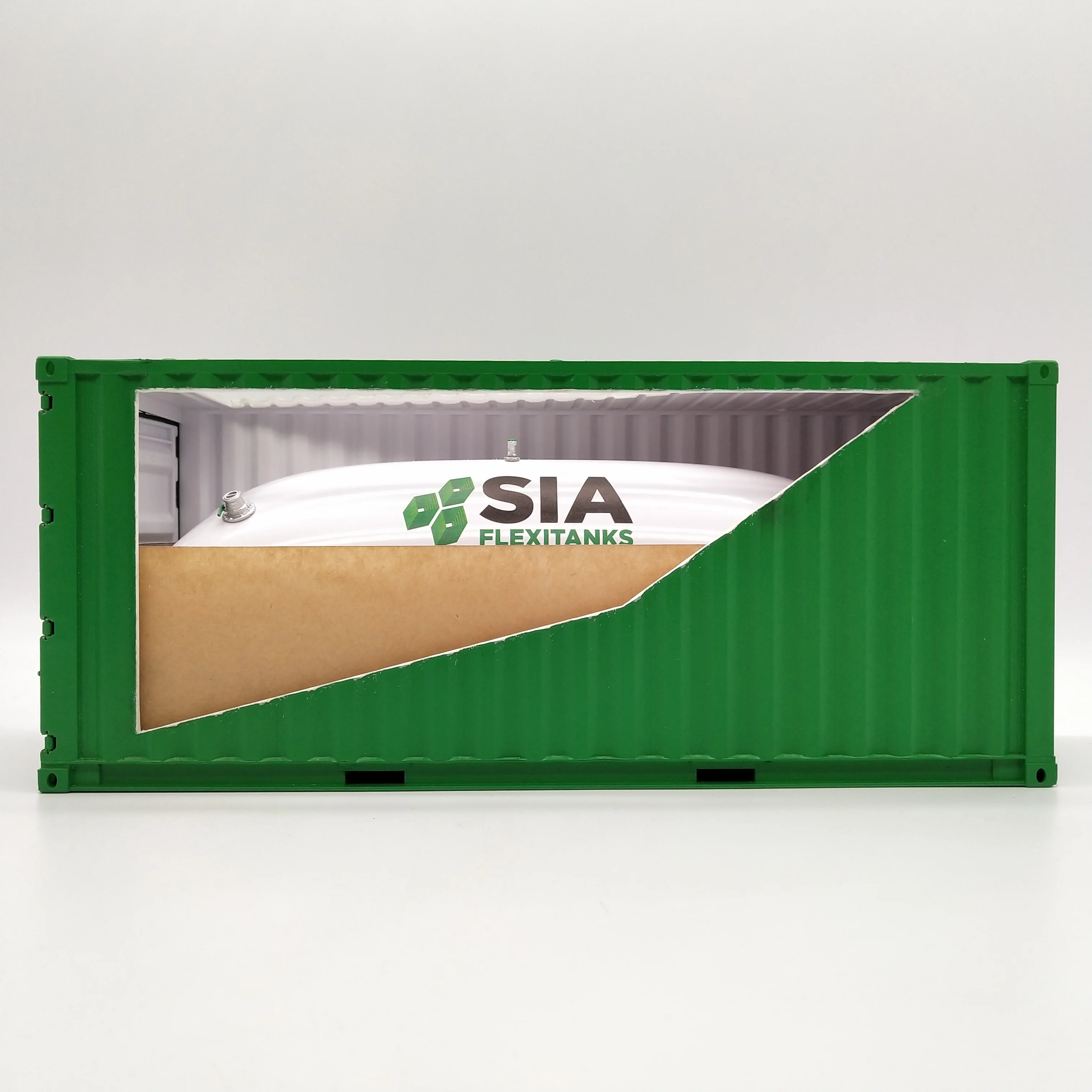 【A】Customizable 20GP Shipping Container Box Freight forwarder gift 1:20 Scale Plastic Crafts SIA Flexitank Container Model