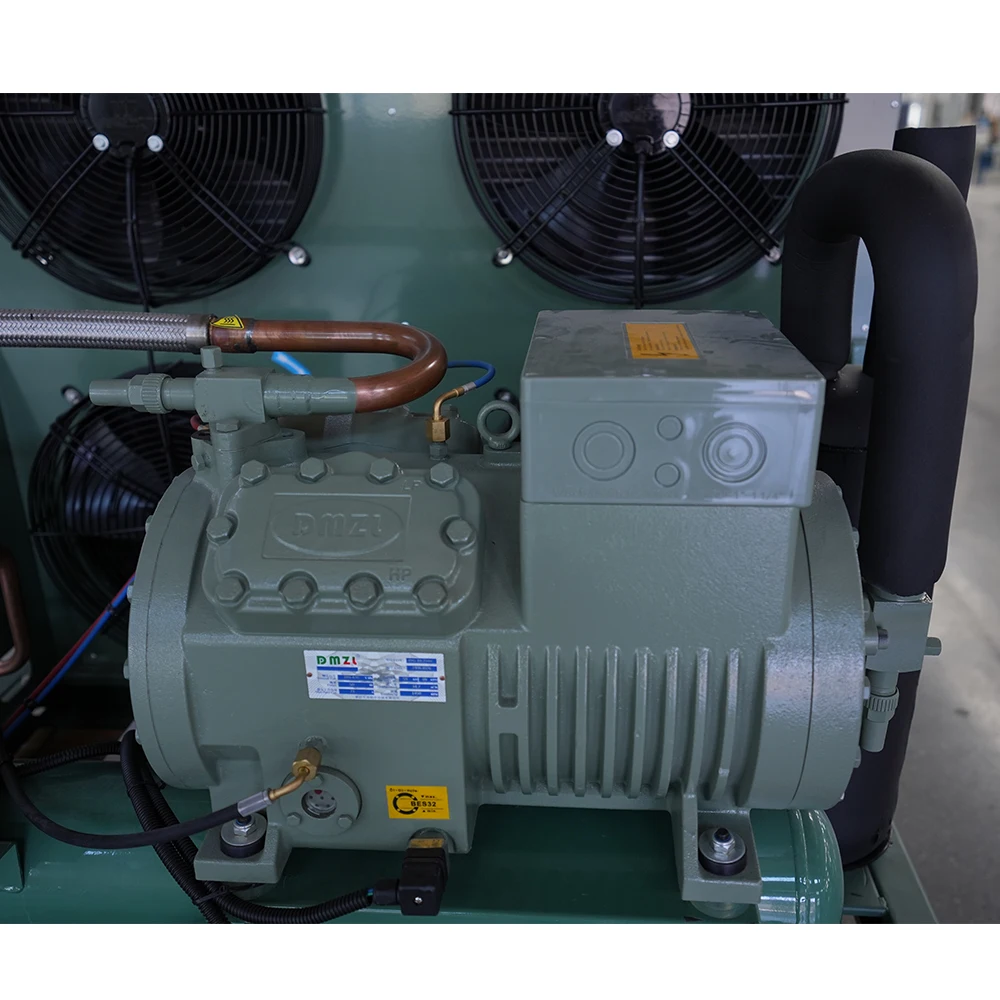 New Condition Bitzer Inverter Condensing Unit Semi Hermetic Refrigeration Compressors Factory Shop Cold Room Core Motor