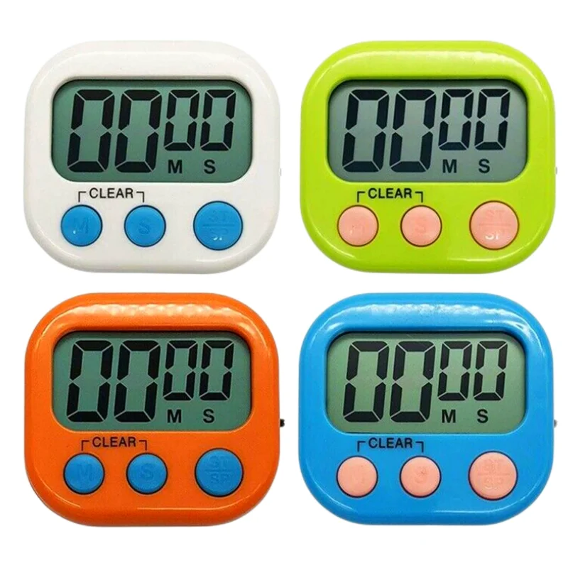 Timer Digitale Timer Da Cucina Digitale Magnetico - Conto Alla Rovescia 99 Min, Allarme Forte, Display Grande, Colorato Conto Alla Rovescia Digitale - Foto 6