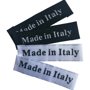 Made in Italy clothing labels garment handmade tag handmade woven label custom sewing tags