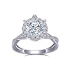 Diamante de laboratorio de 18k+ (color oro blanco)