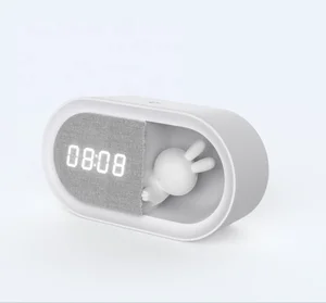 Luck Rabbit  Alarm Clock Night Light,  Oval  Child Night Light ,alarm Clock Lamp