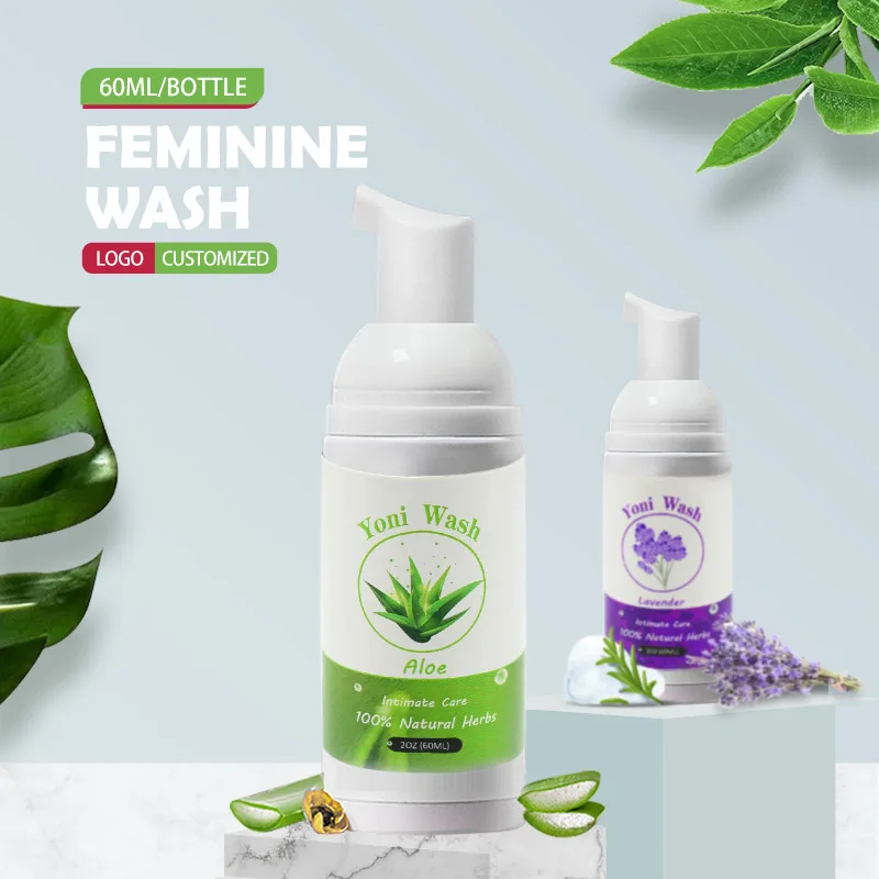 150ML Intimate Herbal Foam Wash Private Label Natural Gentle PH Balancing  Feminine Vaginal Yoni Wash
