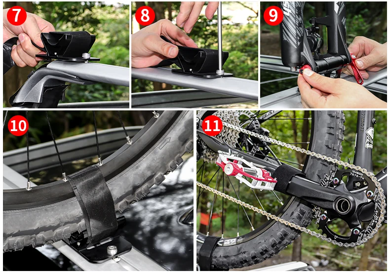 Muqzi Mtb Road Bicycle Fork Mount Quickrelease Aluminum Alloy Fixing