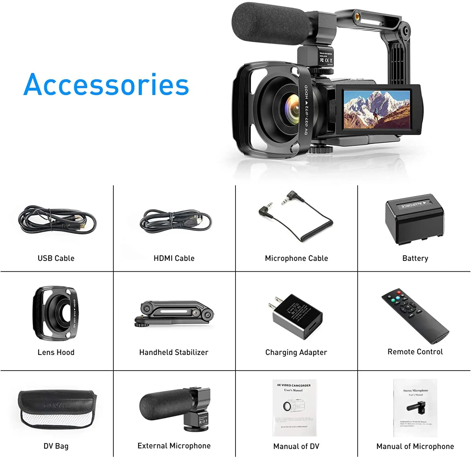 4k Hd Handycam Camcorders Dslr Camera For Youtube Live Video Camera
