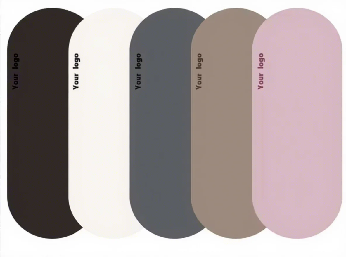 Custom Logo PU Oval Yoga Mat Anti Slip Thick Eco Friendly Natural Rubber Oval Curved Design Suitable for Home Gym & Studio