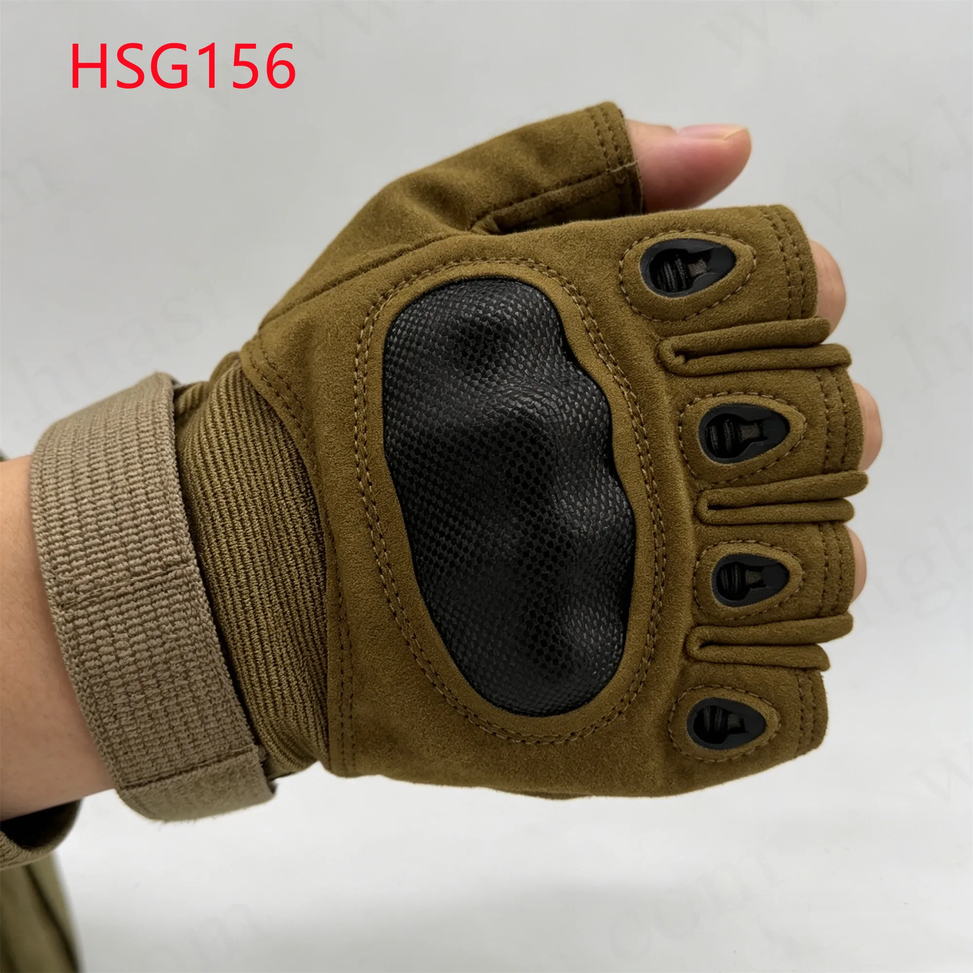 LXG,Cross Country Hiking Dust&sand Proof Khaki Tactical Gloves Off-road Motorcycle Touch Screen Compatible Combat Gloves HSG156