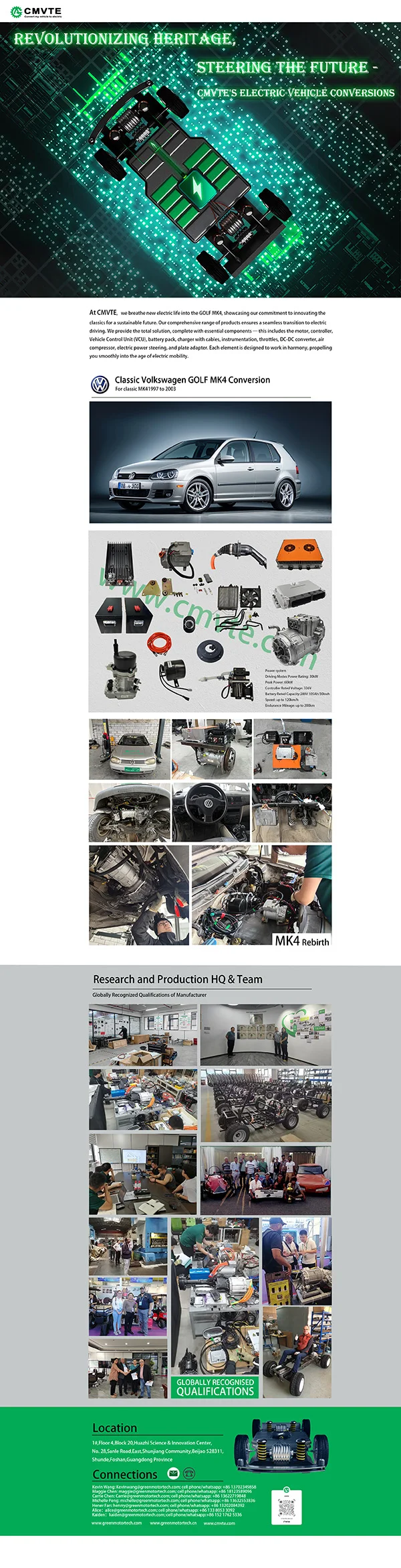 Conversion System 25kW PMSM Motor With Controller for Electric Vehicle ...