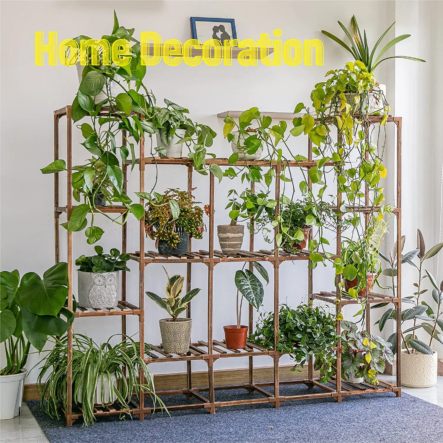 Extra Large Wooden Plant Stand Rack for Multiple Indoor and Outdoor ...