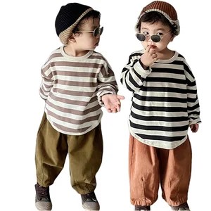 New Autumn Thick Pants Boys Girls Loose Wide-Leg Harem Pants