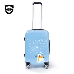 Custom Cute Cartoon ABS Hard Case Children Printed Luggage Kids Suitcase Bag Travel For Chidren