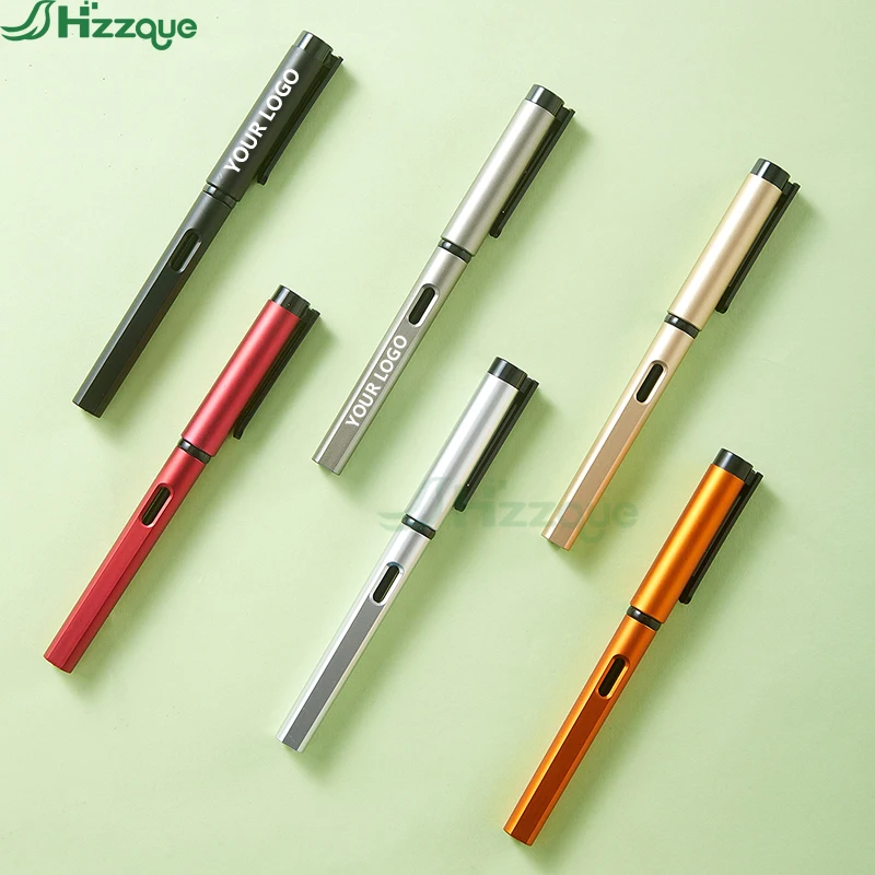 Kugelschreiber-Set mit individuellem Logoaufdruck, 0,5 mm Strichstärke, in Blau, Rot und Gelb, aus Kunststoff, Gelstifte für Werbezwecke_voghion.com