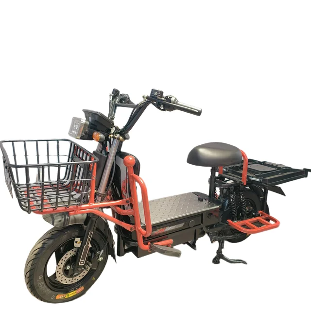 Commercial Mini Heavy Loader Classic Adult Two Wheel Electric Delivery Cargo Motorcycle Moped