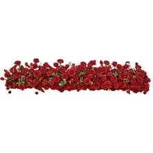 Wholesale high quality real touch wedding table flowers runner row arrangement