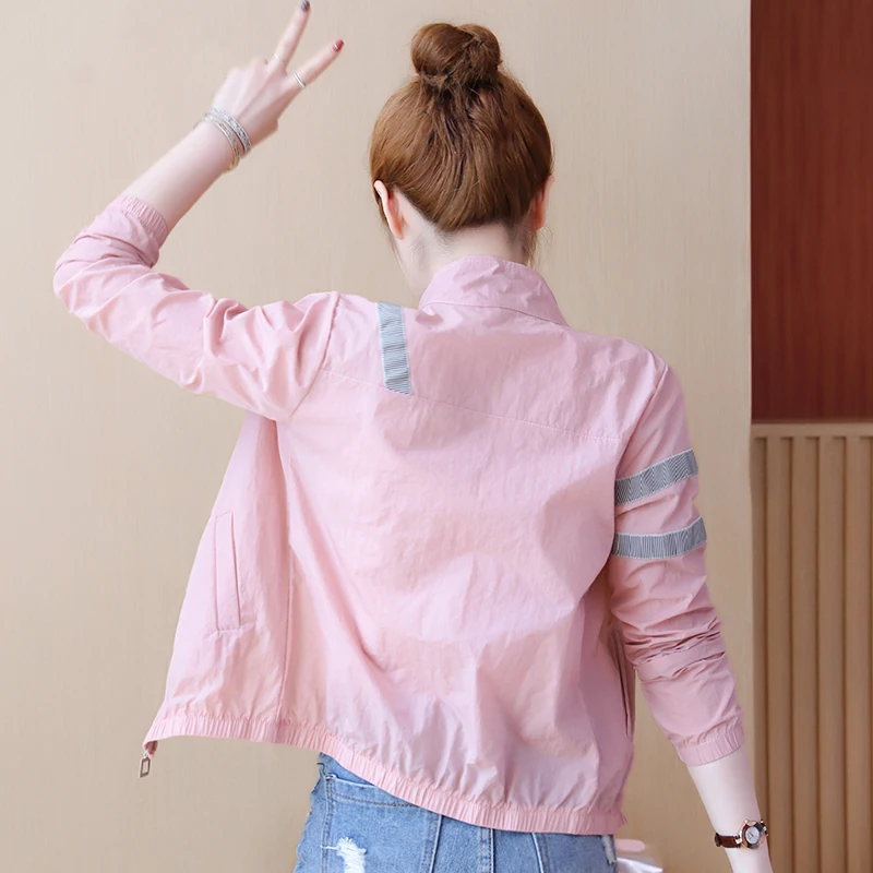 2023 Tong Rui Summer Sun-proof Women's Coat With Zipper Korean Style Long Sleeve Women's Coats Clothing
