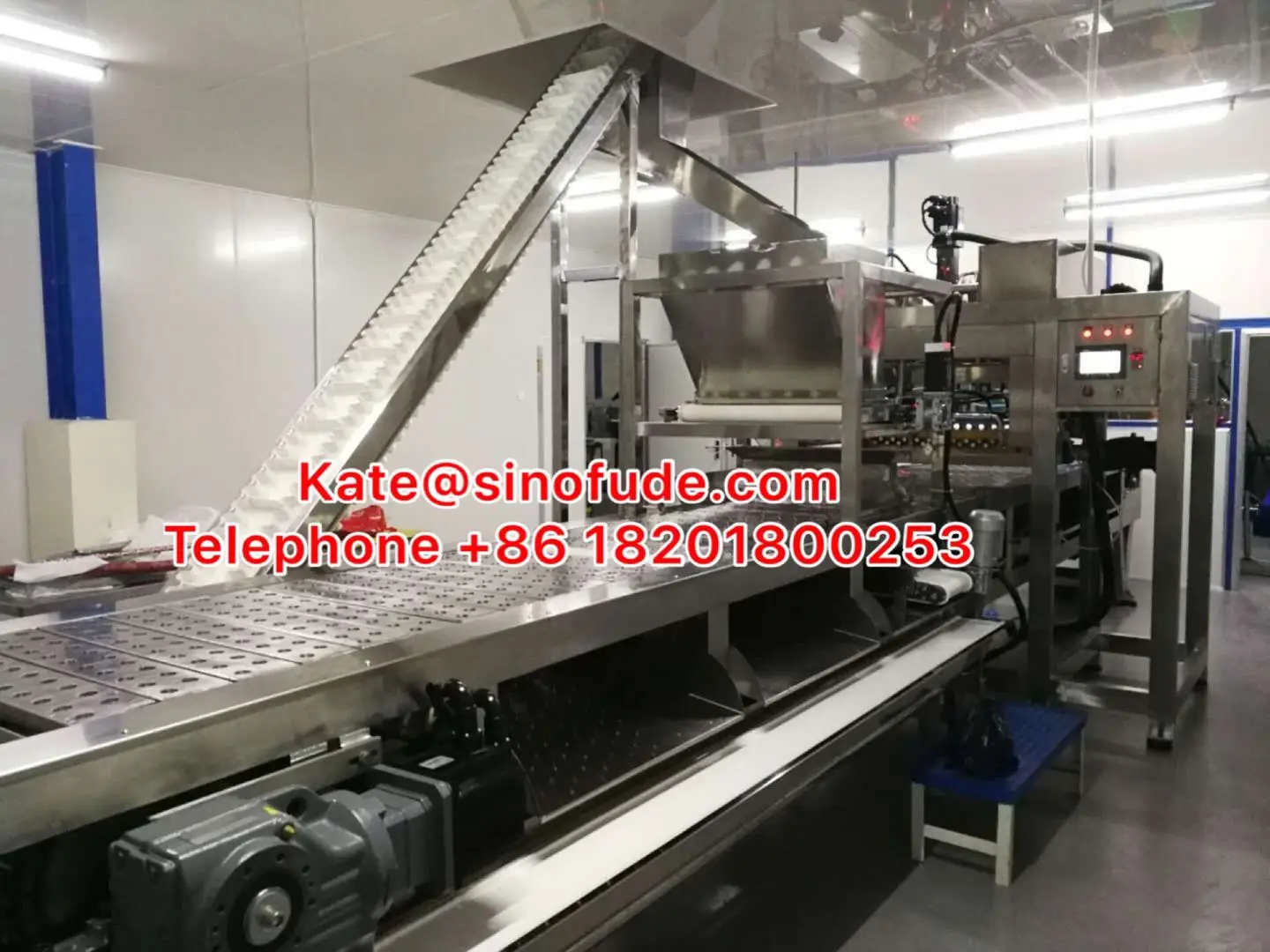 Full Automatic Soft Cotton Candy Forming Production Line Ice Cream Shape Marshmallow Candy Depositor Making Machines