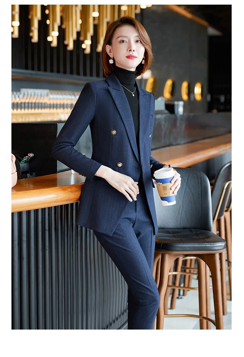 High-quality professional women must-have high-end professional suits  ladies two-piece suits