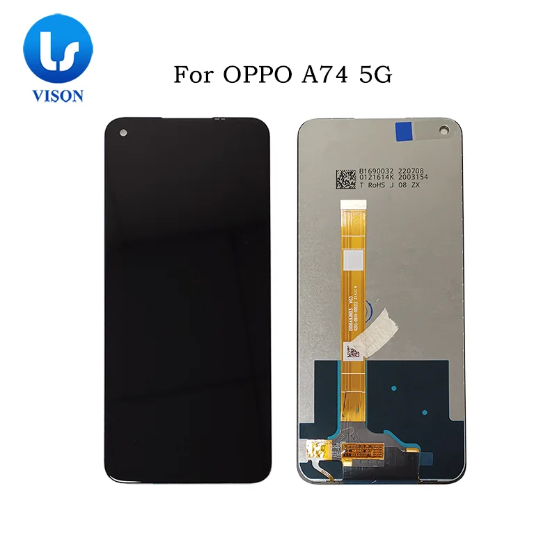 Écran LCD De Rechange Pour Oppo A54 5G / A74 5G / A93 5G (CPH2195 OPG02) - Kit Complet Avec Cadre Noir Et Film Trempé