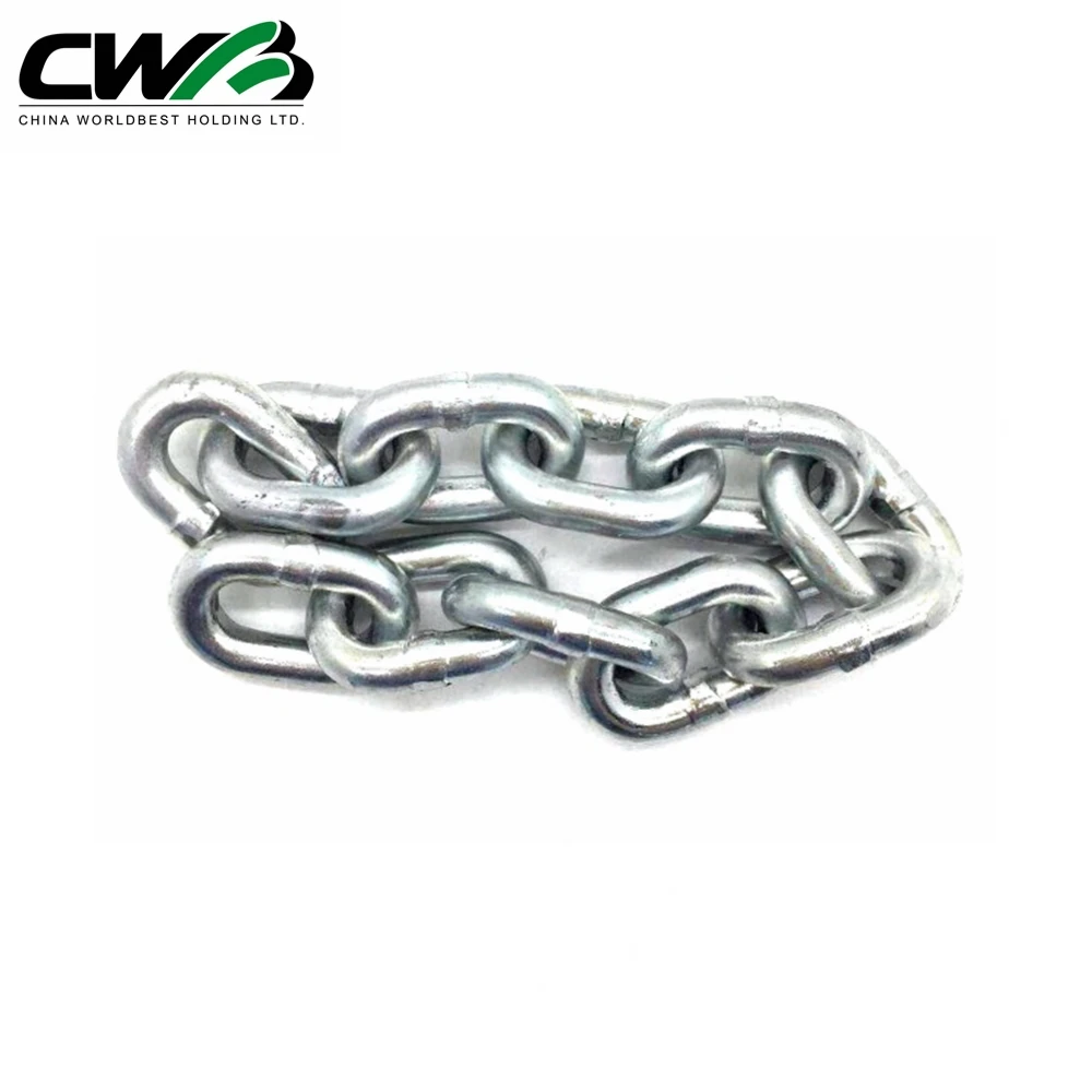 DIN763 304 Long Link Chain Galvanized Polished Stainless Steel Twisted DIN766 Short Link Chain