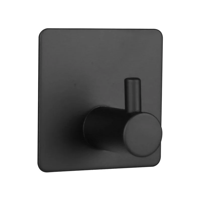 Gancio per porte e pareti monouso in acciaio inossidabile 304 con forte adesivo, design moderno in metallo non perforato, per uso transfrontaliero