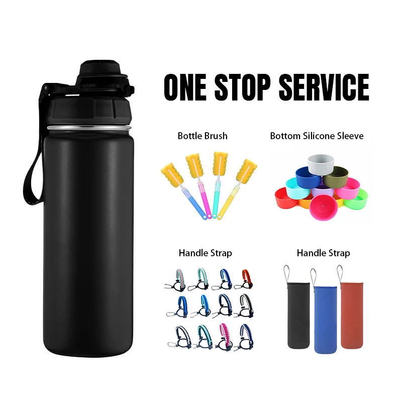 Keep Cold 24H Custom Logo Double Wall Vacuum 32OZ Stainless Steel Insulated Water Bottles with Spout Lid