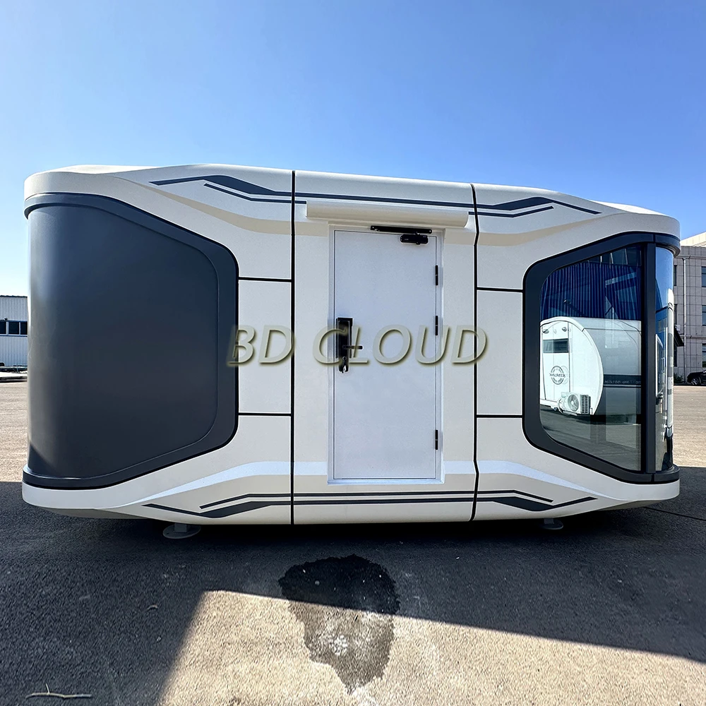 Tiny Capsule House Commercial Space With Kitchen