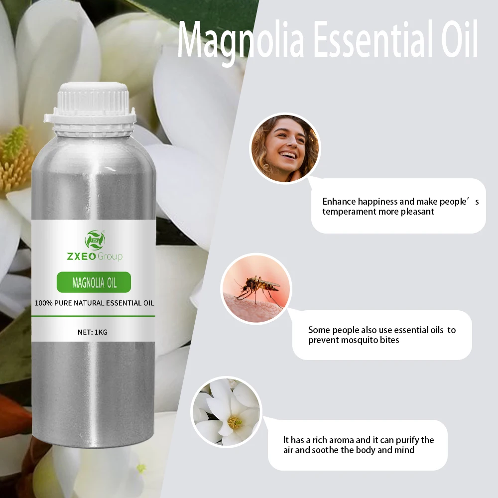 Pure Natural Magnolia Tissue Essential Oil for Relaxing Skincare Wholesale Magnolia Oil