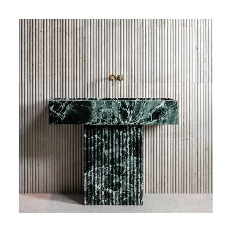 Newstar Modern Designs Natural Green Marble Sink Stone Wash Basin ...