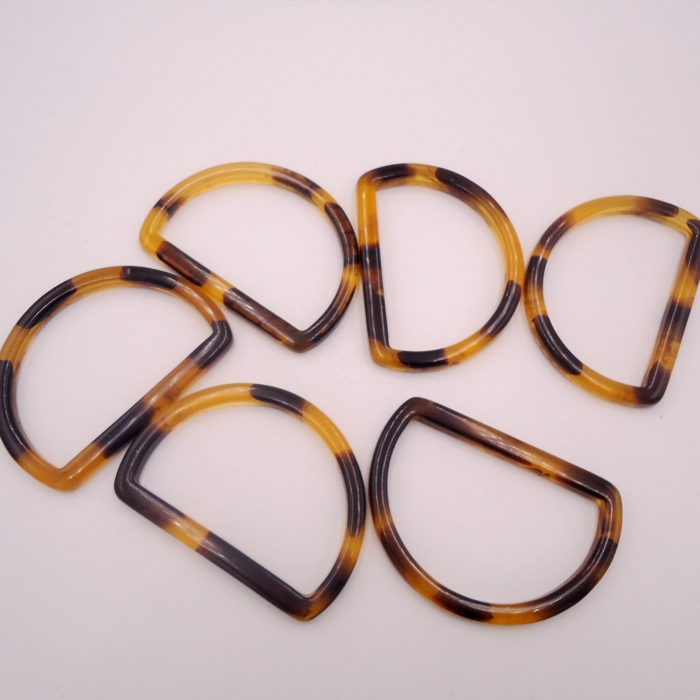 Custom Leopard Resin Plastic Tortoise d Ring Buckle