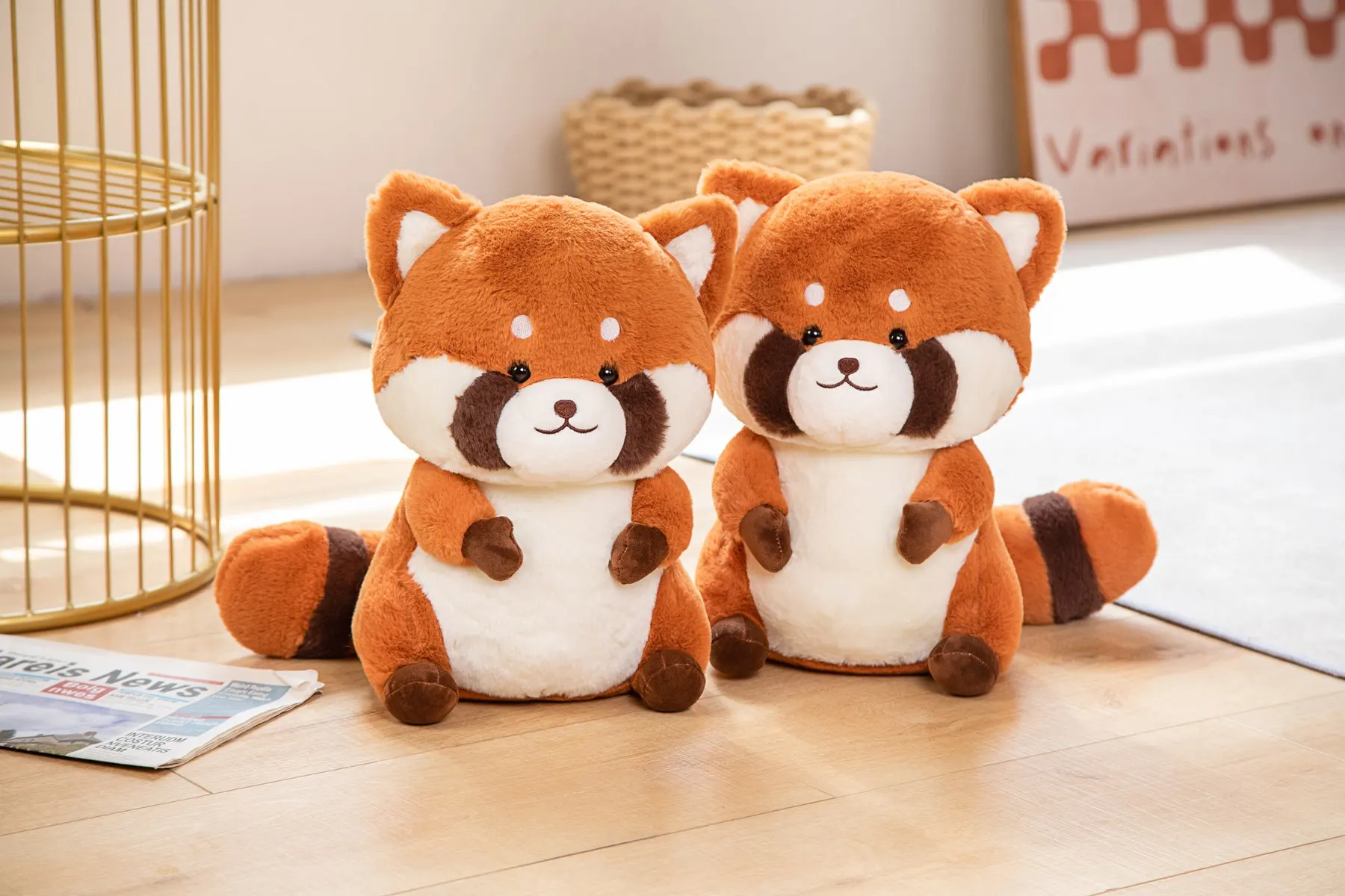 Kawaii Plush Toys Raccoon Red Panda Toy For Kids Gifts Cute Little
