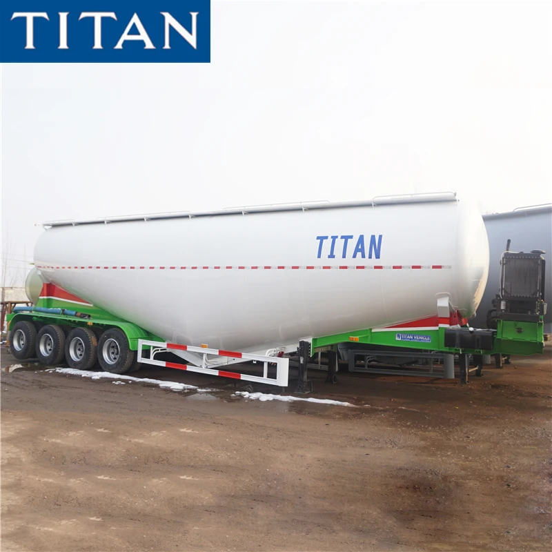 4 Axle 80 Tons Cement Bulker Trailer for Sale Price in Tanzania