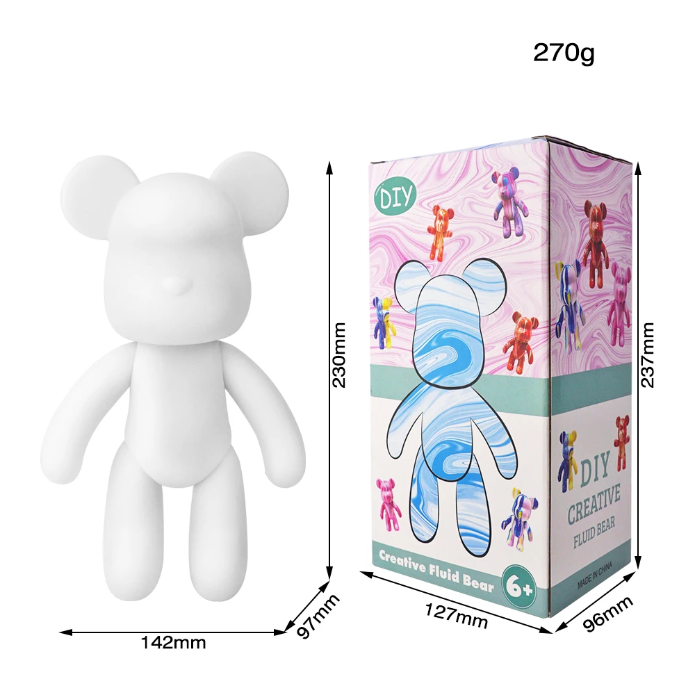 Handmade Fluid Bear Painting Kit 23CM Parent Child Toy For