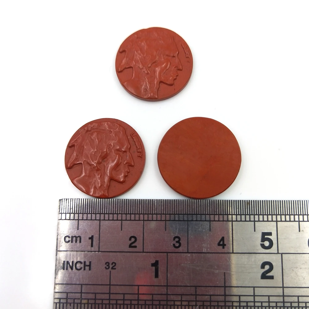 Diaspro Rosso - Sfera Sfaccettata Da 14mm - Pietre Singole (al Pezzo - Foto 8