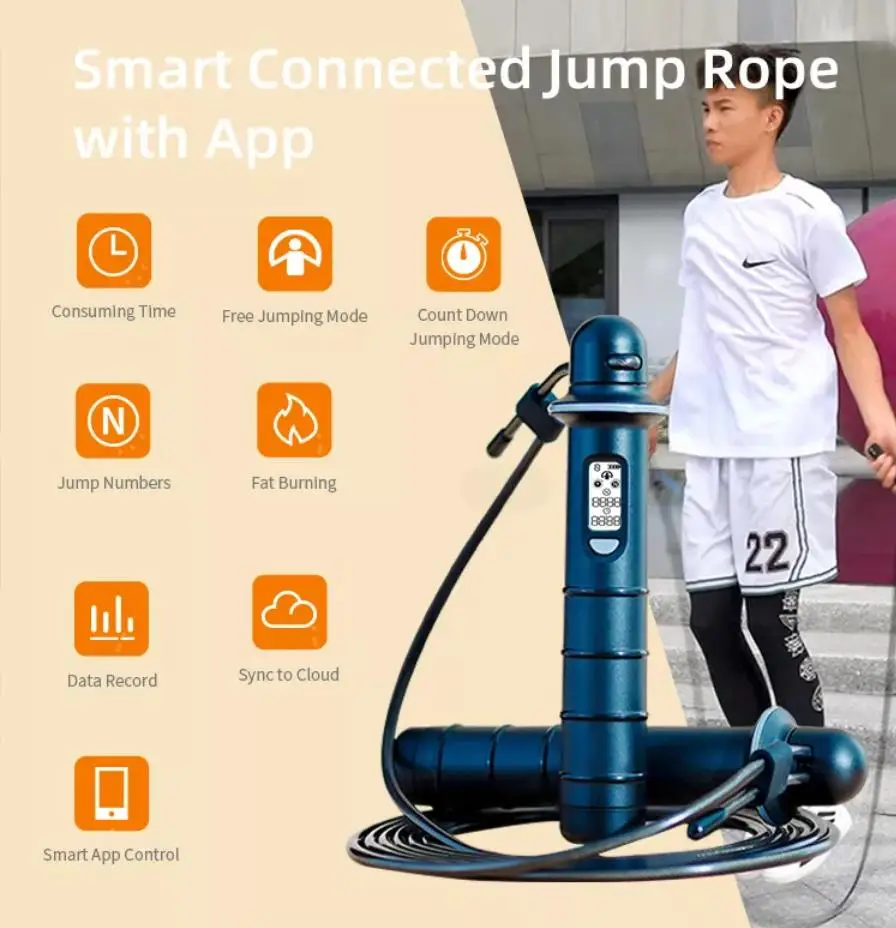 Adjustable Jumping Rope Smart Jump Rope With App Data Analysis Skipping