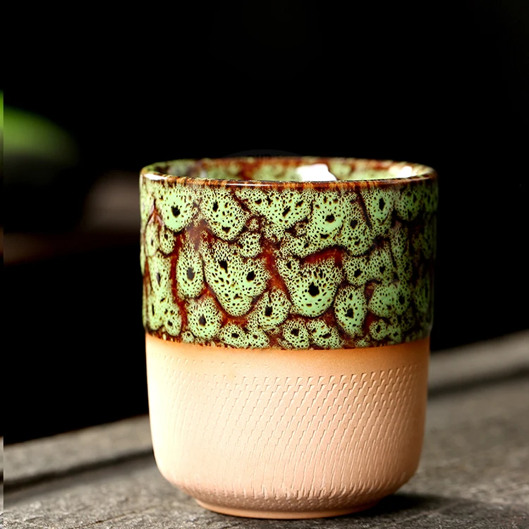 Good quality cheap price personalized vintage color stoneware 180ml ceramic cups