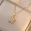 White rotating necklace