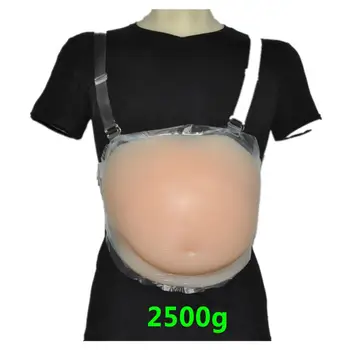 New 100% Fake Pregnant Belly artificial belly stomach Silicone Tummy for men 2500g Women and Actors artificial stomach BR04