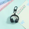 หูฟังสเตอริโอสีดำ จี้ห้อย หัวเข็มขัดประตู