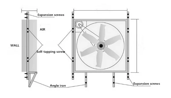 Wall-mounted Axial Fan, 1380, Stainless, Steel - detail 28
